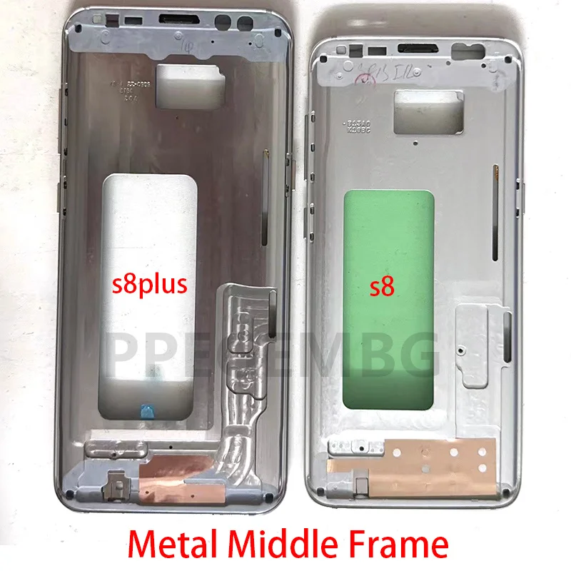 Metal Middle Frame S8 / S8 Plus Bezel Plate For Samsung Galaxy S8 G850 Plus S8+ G855 Housing Front Chassis + Side buttons