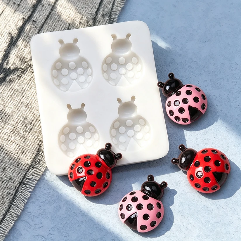 Ladybug Silicone Sugarcraft Mold Resin Tools Cupcake Baking Mould Fondant Cake Decorating Tools