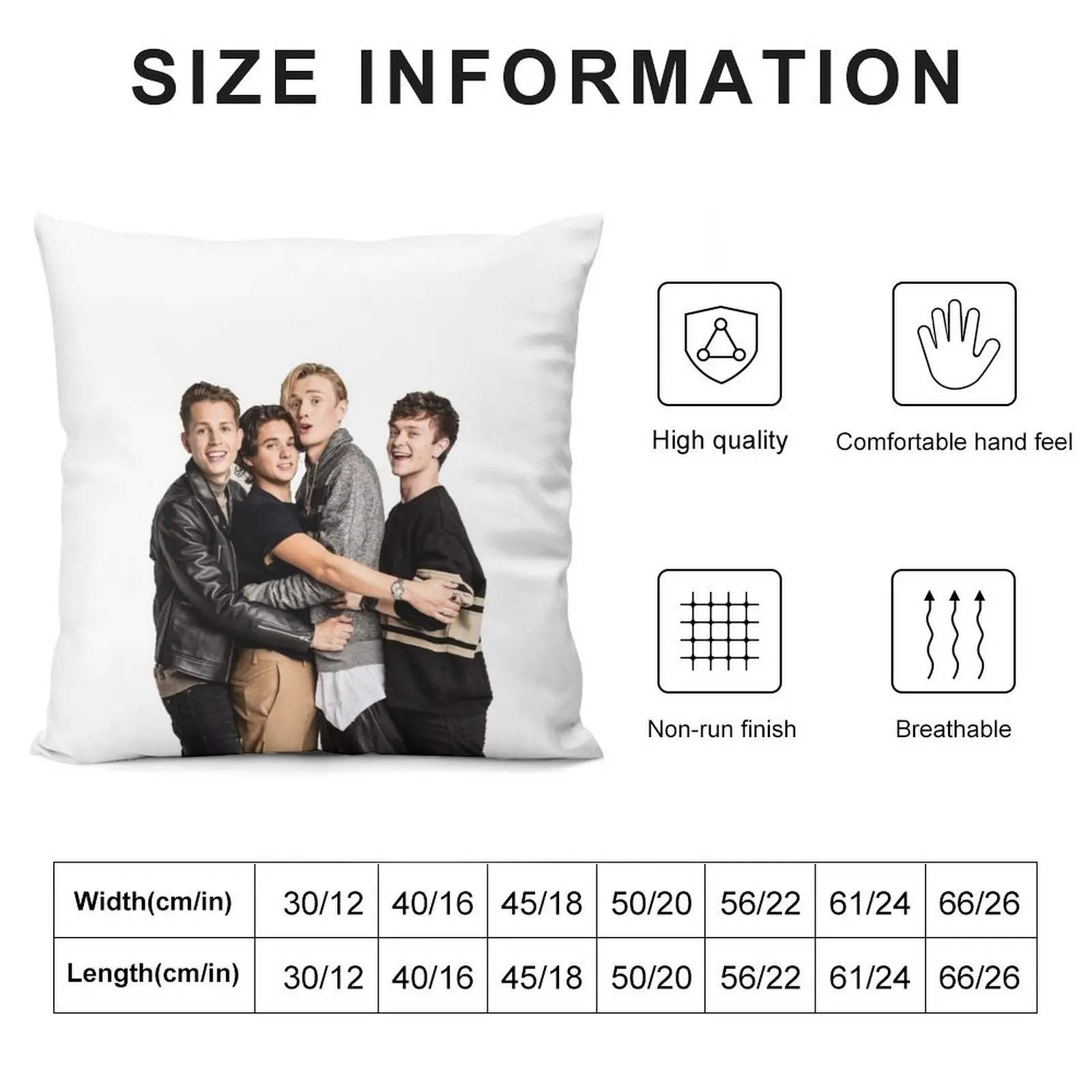 The Vamps Merch Throw Pillow Cushion Cover Marble Cushion Cover Decorative Cushion Christmas Covers For Cushions pillow