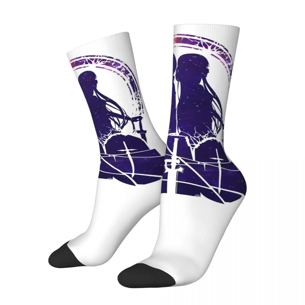 3D printing cosy Unisex Socks,Windproof SAO Sword Art Online Interesting Four Seasons Sock