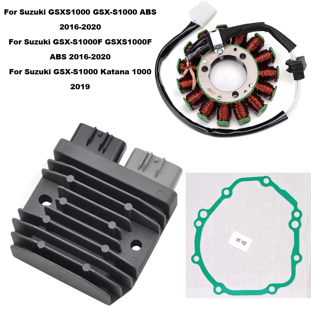 Motorcycle Stator Coil Rectifier Gasket Set For Suzuki GSXS1000 GSX-S1000 GSX-S1000F GSXS1000F ABS 2016-2020 GSXS 1000 Katana
