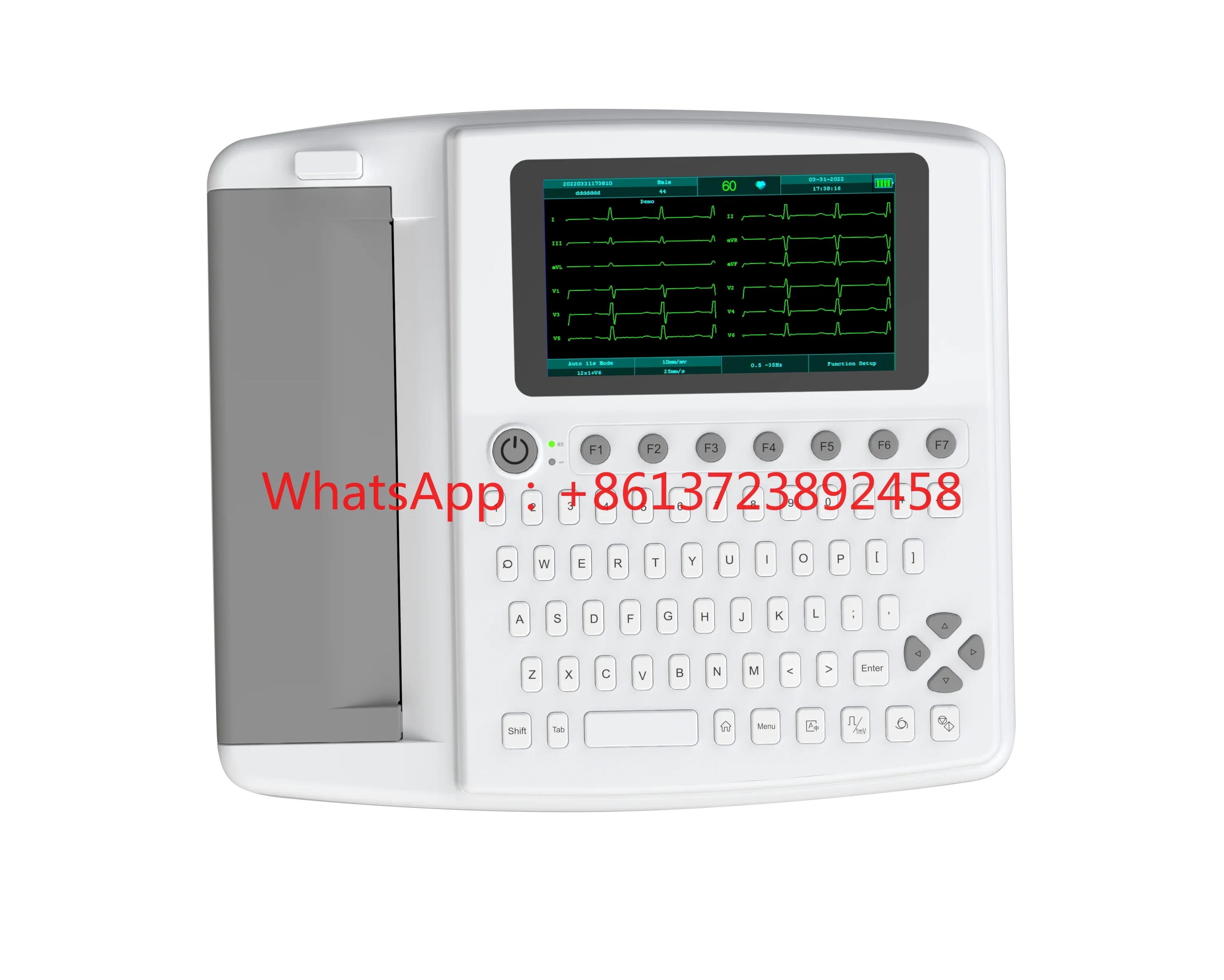 

12 Channel Electrocardiograph portable Multi Parameter Multifunction patient simulator Touch screen simulator