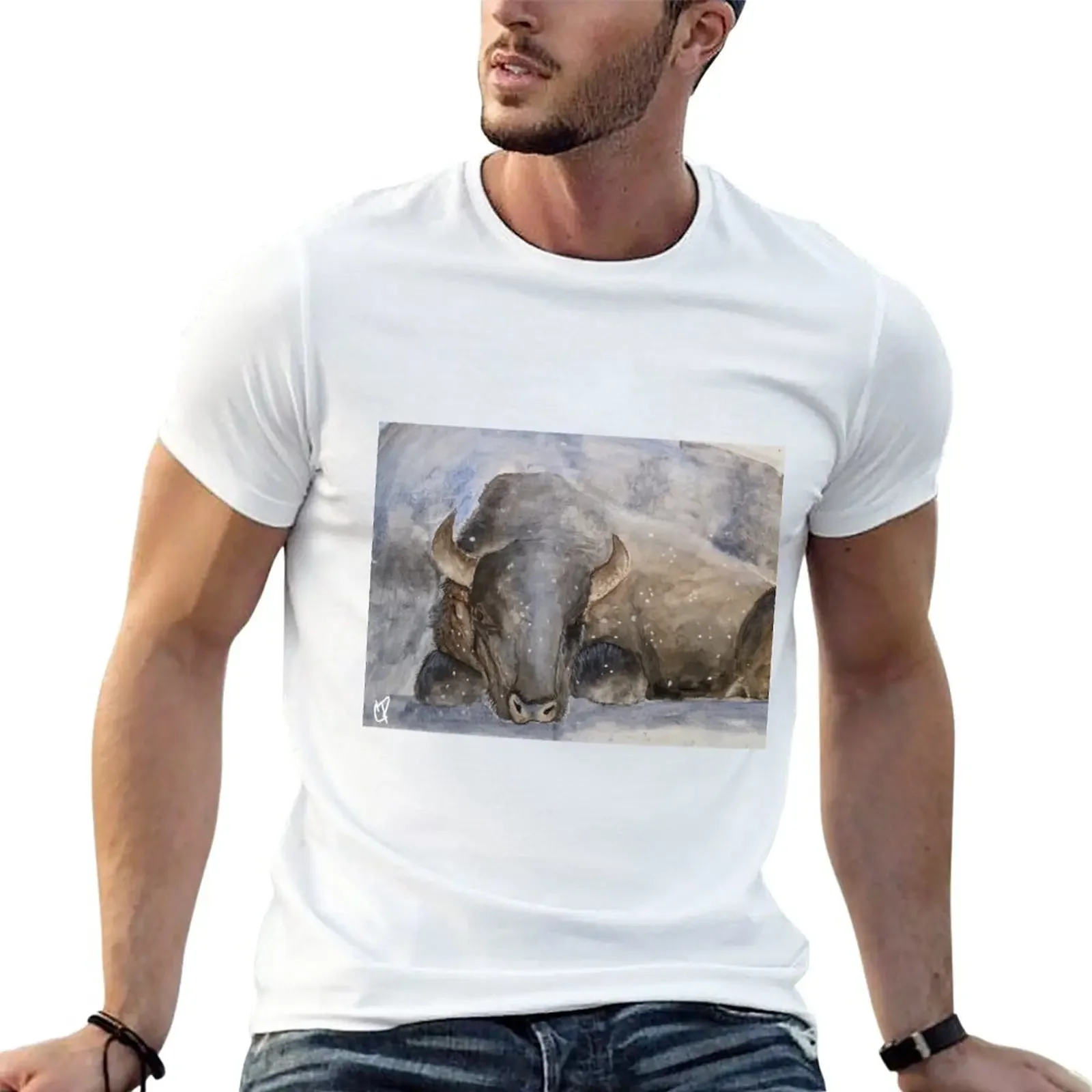 The Still Bison T-Shirt blacks cute clothes mens graphic t-shirts pack