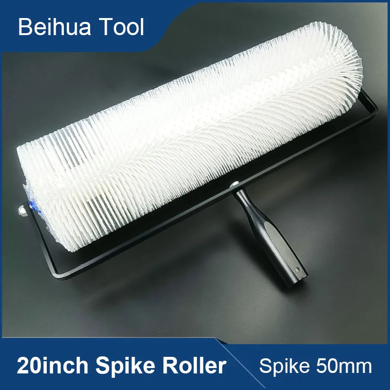 Imagem -05 - Polegada Perfurou a Baga Plástica do Rolo do Pico do Rolo para o Assoalho da Cola Epoxy o Comprimento das Ferramentas de Cimento do Auto-nivelamento da Altura 50 mm do Pico do Rolo 50cm 20