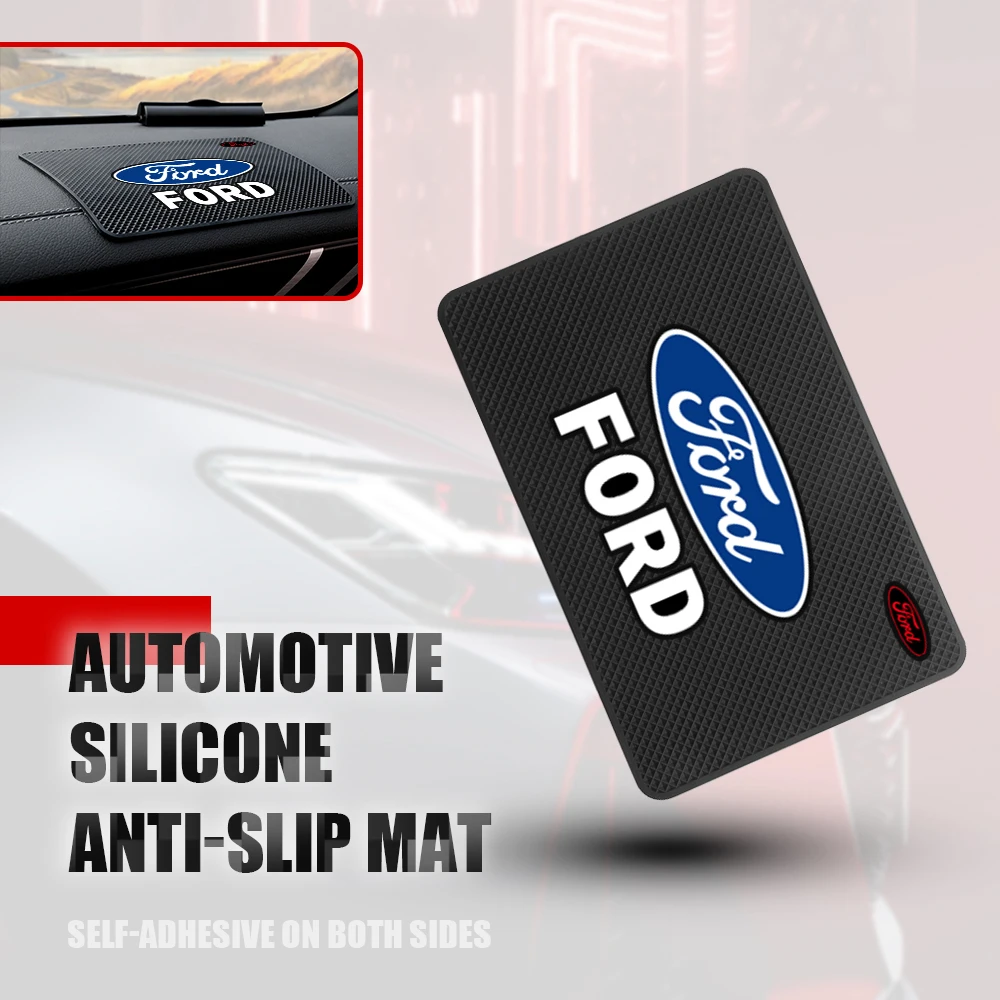 Silicone Car Dashboard GPS Phone Toy Ornament Anti Slip Mat Center Cover For Ford Focus Ecosport Fiesta Mondeo Kugo MK2 MK3 MK5