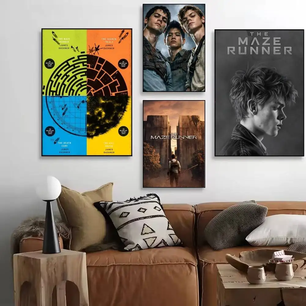 Movie Series The Maze R-Runner Newt Posters High Quality Self-adhesive Wall Art Decorations Color Prints Sticky
