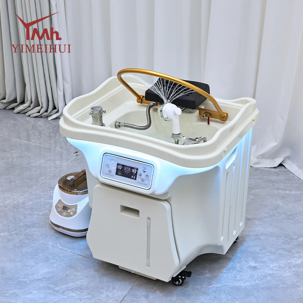 Head Spa Basin Movable No Need For Water Pipes 60L Electric Heating Suitable For Scalp Care Commercial Family Salons Ergonomic 5
