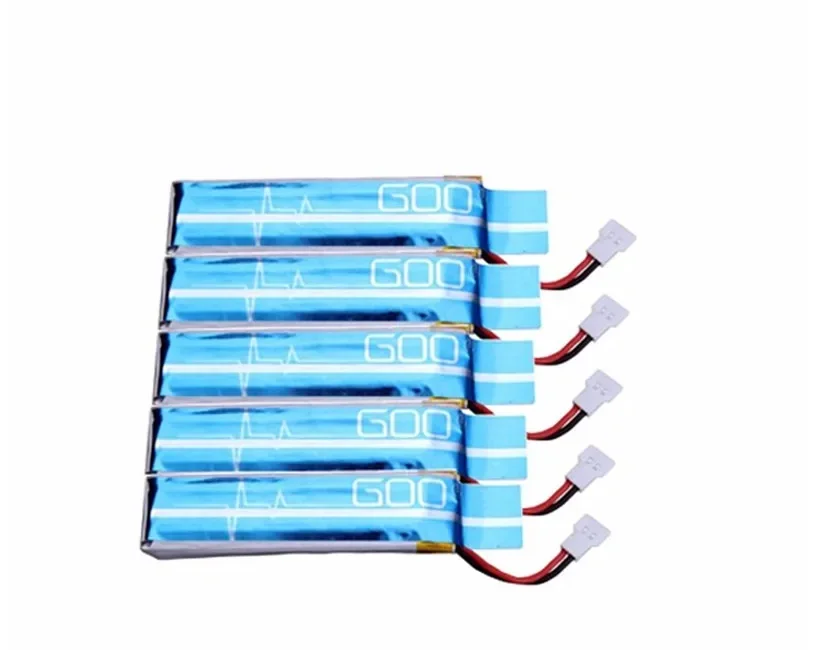 5pcs/Lot 3.7V 520mAh 30C Upgraded Li-po Battery for WLtoys V977 / XK K110 K110S RC Helicopter Spare Parts (In Stock)