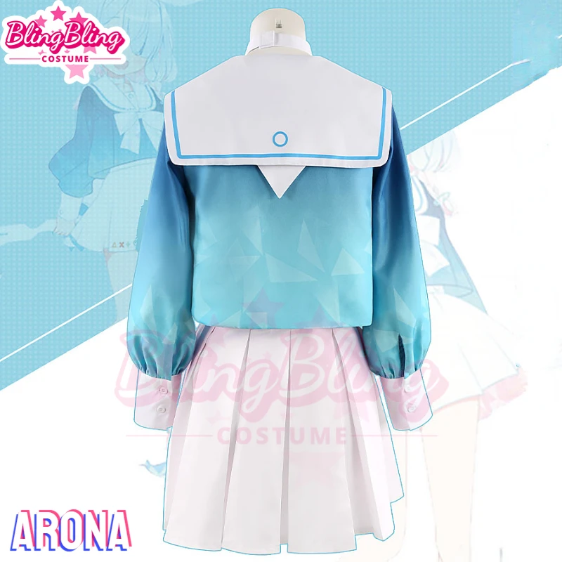 Arona Cosplay Costume Game Blue Archive Arona Channel Cosplay Arona Costume School Uniform and Arona Cosplay Wig