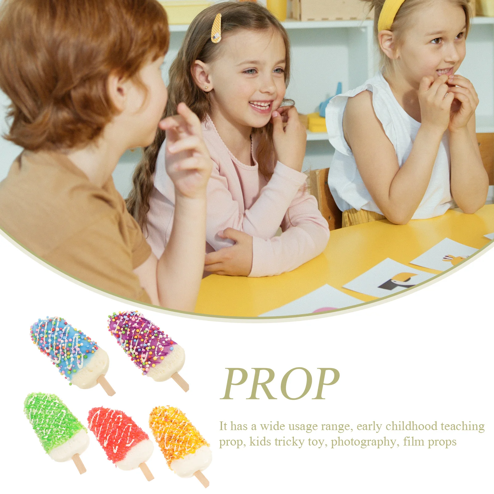 5pcs Simulation Fake Nut Creams For Display Decor Artificial Food Photo Props Shop Window Decoration Lifelike Ice Cream Desktop