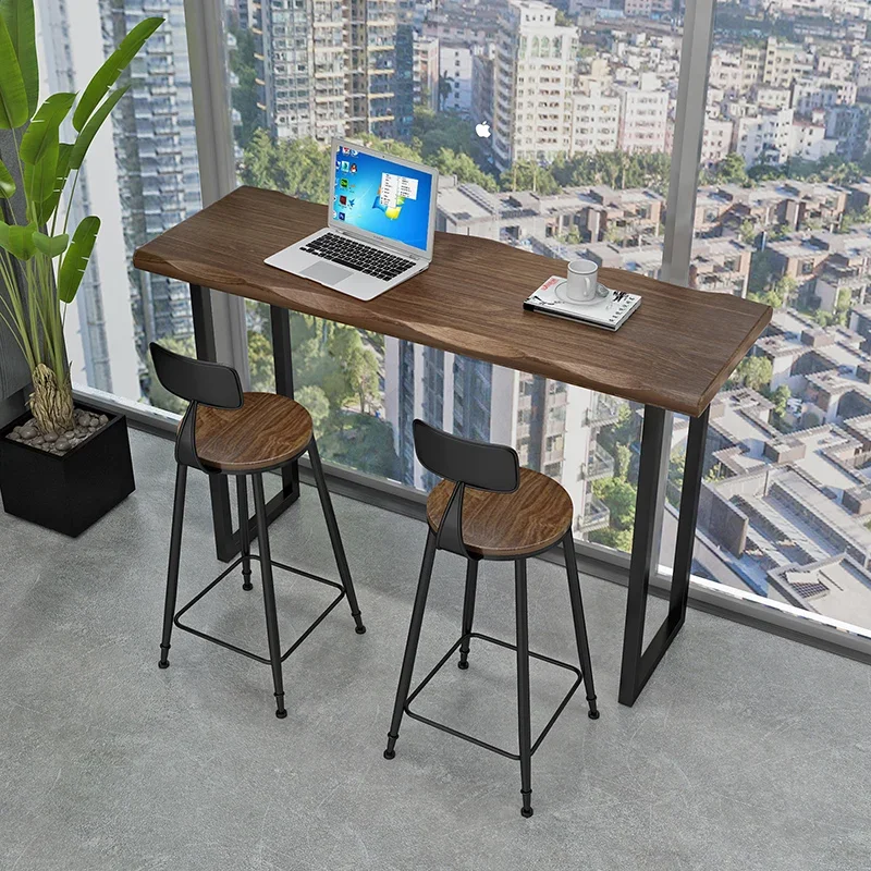 Reception Desk Night Club Bar Table Outdoor Long Bistro Cocktail Bar Table Counter Coffee Led Center Furniture Tavolo Dj FYBT
