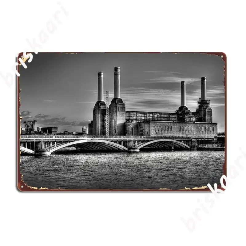 Battersea Power Station Poster Metal Plaque Wall Decor Cinema Garage Bar Cave Decoration Tin Sign Poster