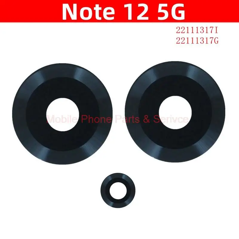 

For Xiaomi Redmi Note 12 5G 22111317I, 22111317G Rear Back Camera Glass Cover Lens Main Camera Glass Cover Mobile Phone Parts