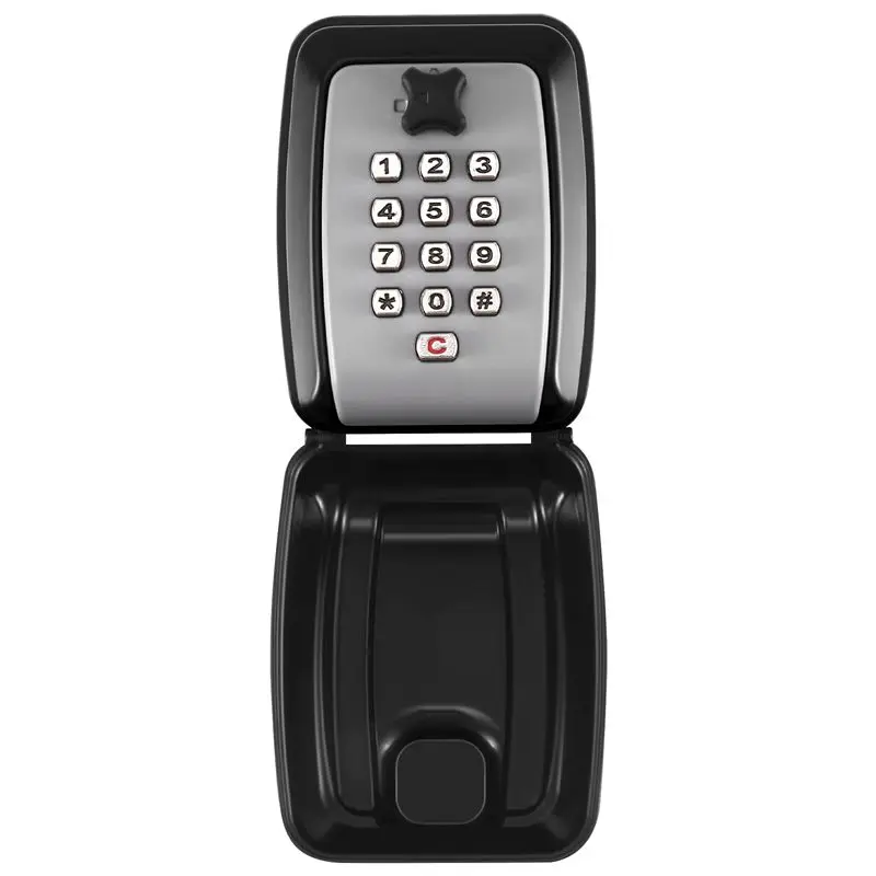 A42T-Key Box Wall Mounted Large Key Box Secure Waterproof Outdoor Key Box With 12 Code Rustproof Weatherproof Heavy Duty Key
