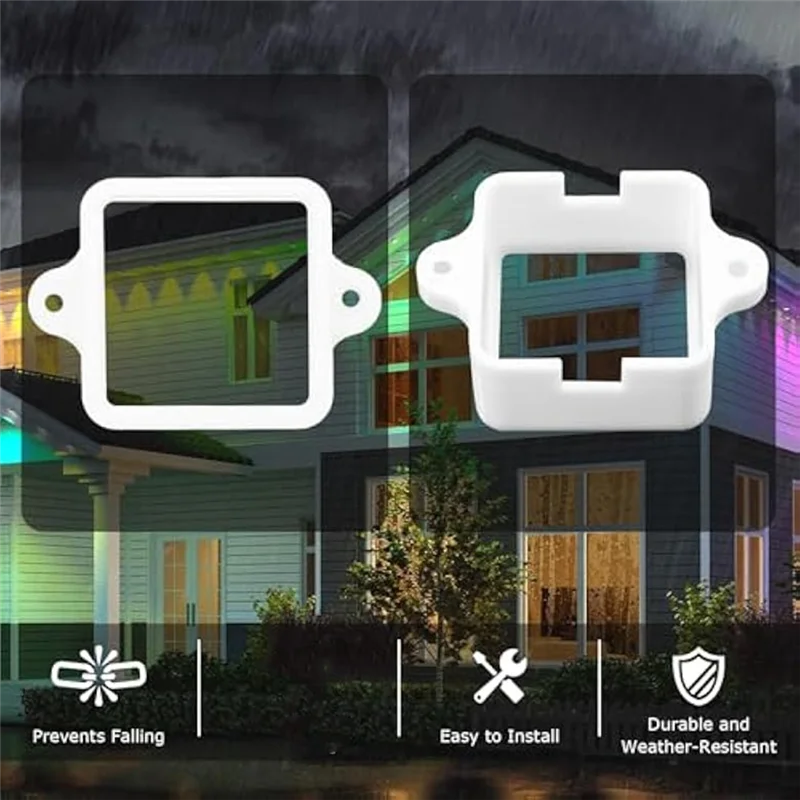 HGFLE-72 pezzi clip luminose per luci esterne Govee, staffe di montaggio per Govee (versione non Pro H705) estensione luci LED per esterni