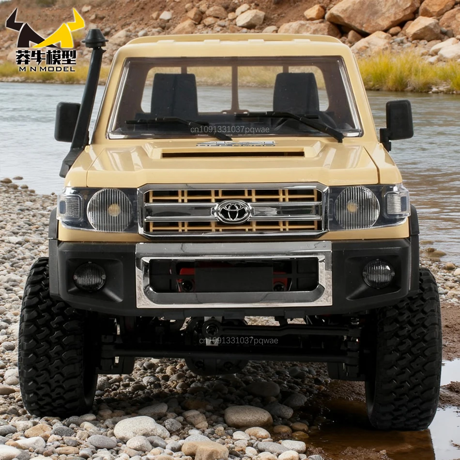 MN MODEL 1/12 4WD LC79 RC Duiken Off-road Auto Militaire Rock Crawler Terreinwagen Waden Flak Gun Truck Speelgoed voor Volwassen Gift