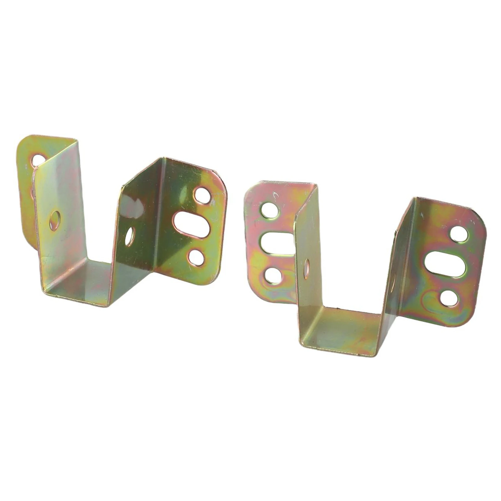 Brackets Connector U Shaped 2Pcs Accessories Black Centre Support Components Connecting Fittings Iron Stainless Steel