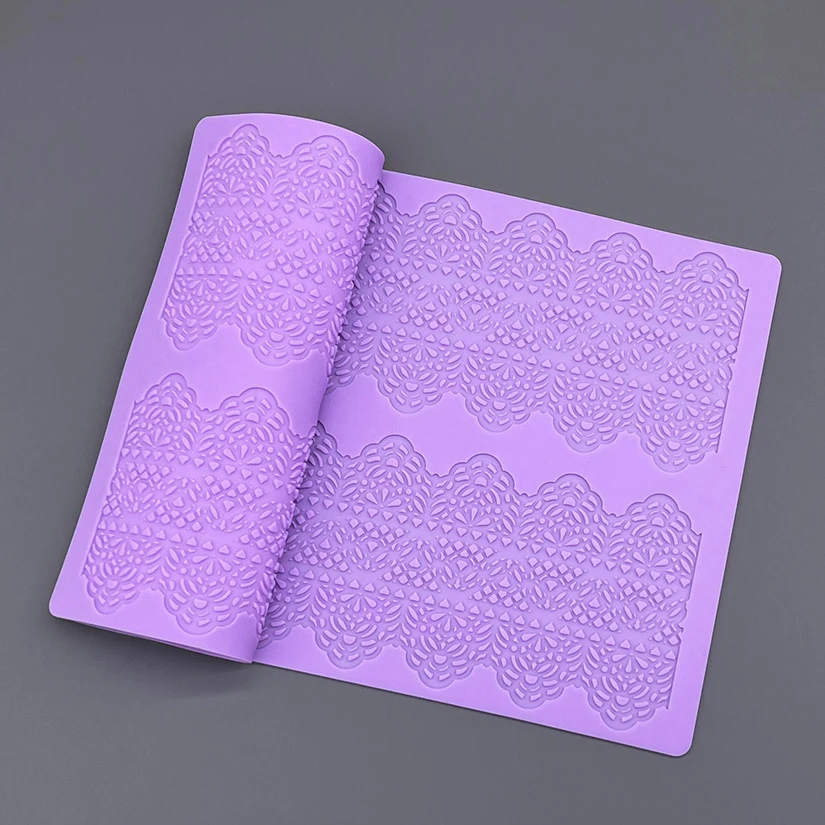 Silicone Mat To Create Sugar Lace Fondant Cake Decorating Tools Baking Mat Embossing Gum Paste Mold CT-405