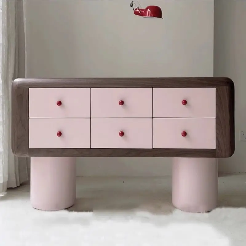 

simple six-bucket cabinet storage decorative cabinet personality art into the house dining side cabinet complete