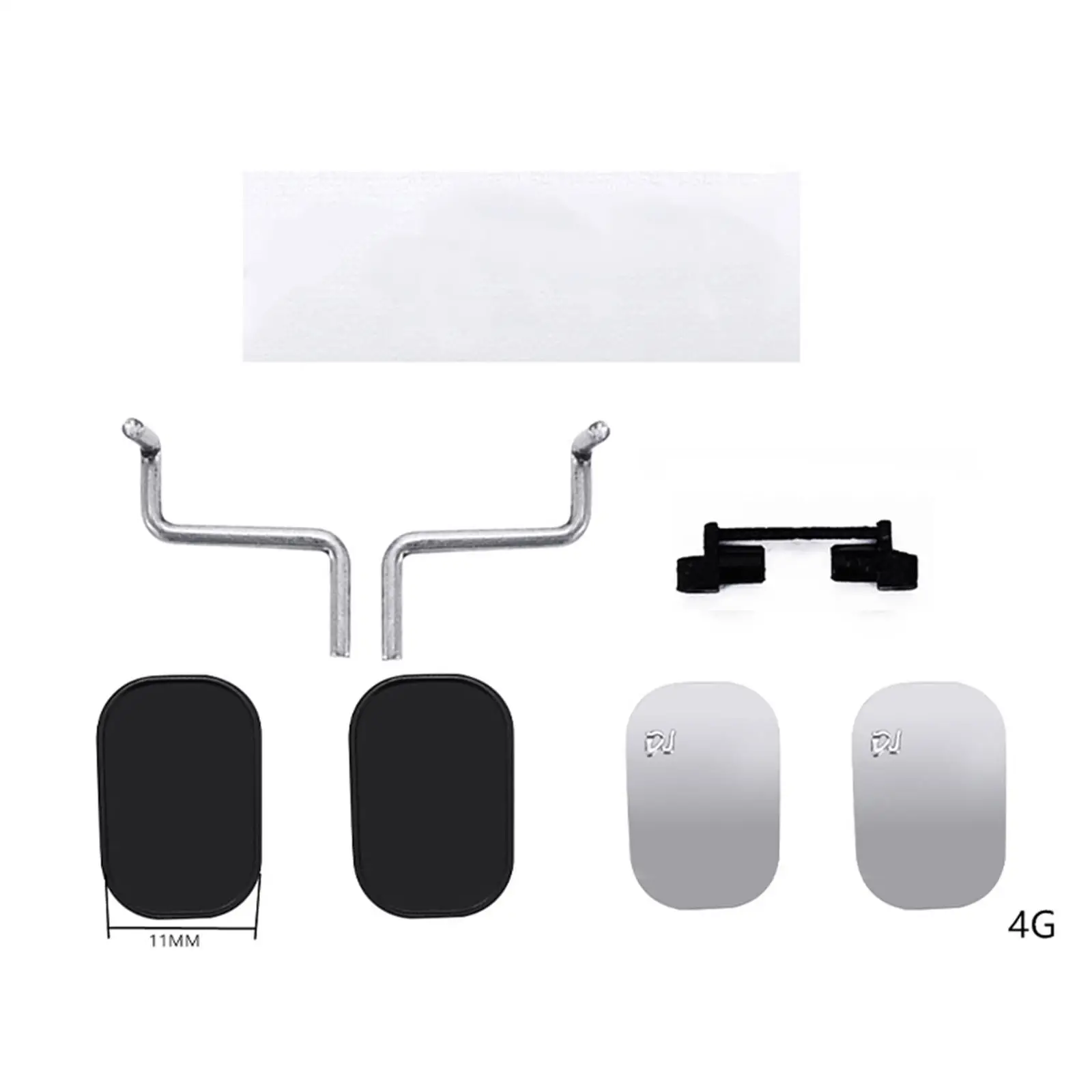 กระจกมองหลัง RC แบบหมุนได้ ขนาด 1/12 สำหรับรถบรรทุก MN ของเล่นรถยนต์ โมเดลรถ งานอดิเรก ปรับแต่ง