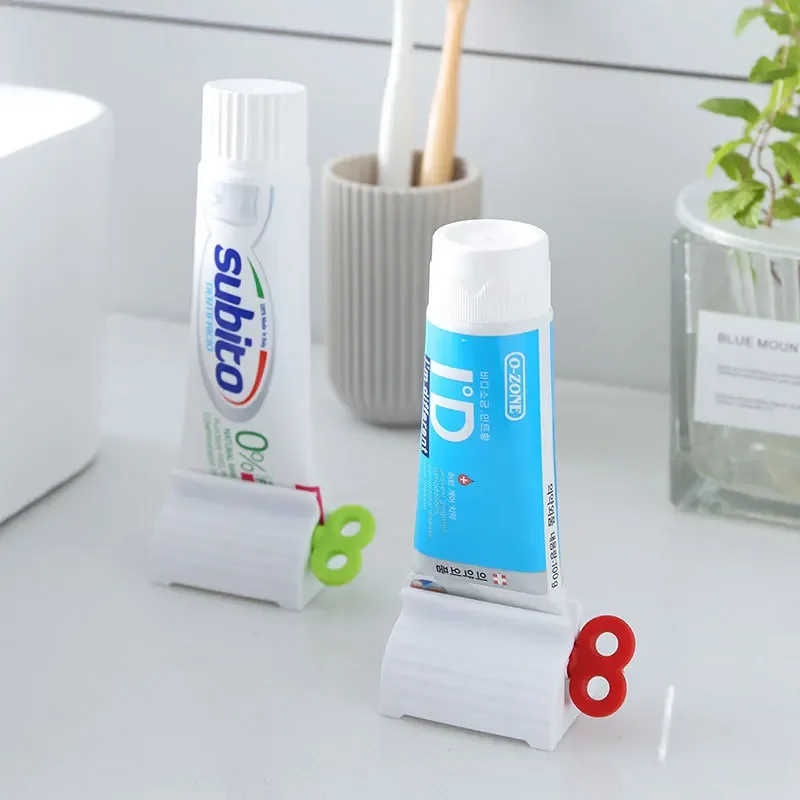 Toothpaste Squeezer Tooth Paste Holder Oral Care Bathroom Tools Tube Cosmetics Press Facial Cleanser Rolling Squeezing Dispenser