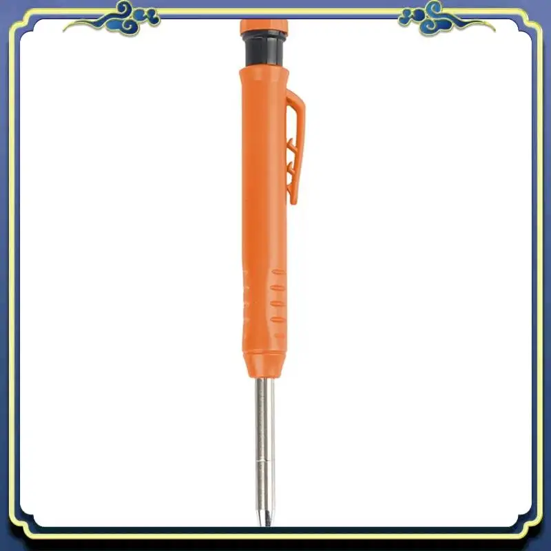 Portable Carpenter Pencil Deep Hole Mechanical Marker Stand Pocket Clip Woodworking Construction Pencil Line Drawing Tool