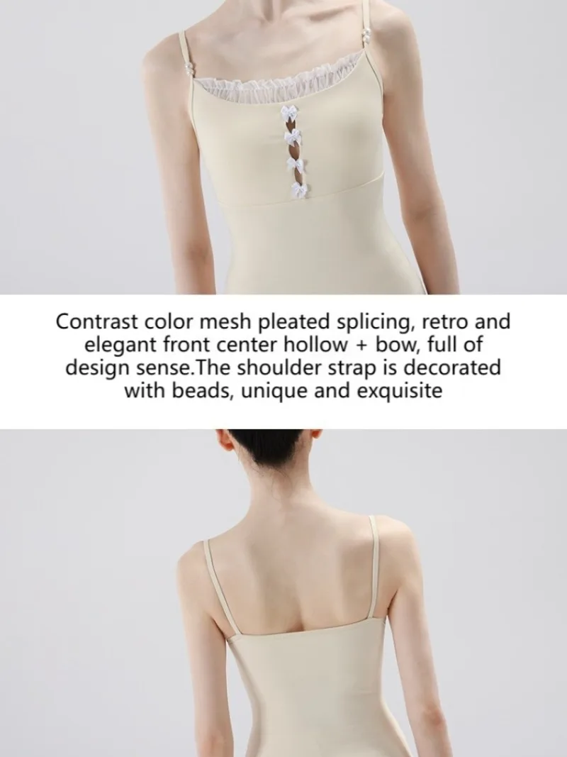 النساء الباليه ملابس رقص الجمباز مطرز فراشة الحمالات الجمباز ارتداءها الإناث ملابس الرقص الكبار الرقص التدريب Dancewear