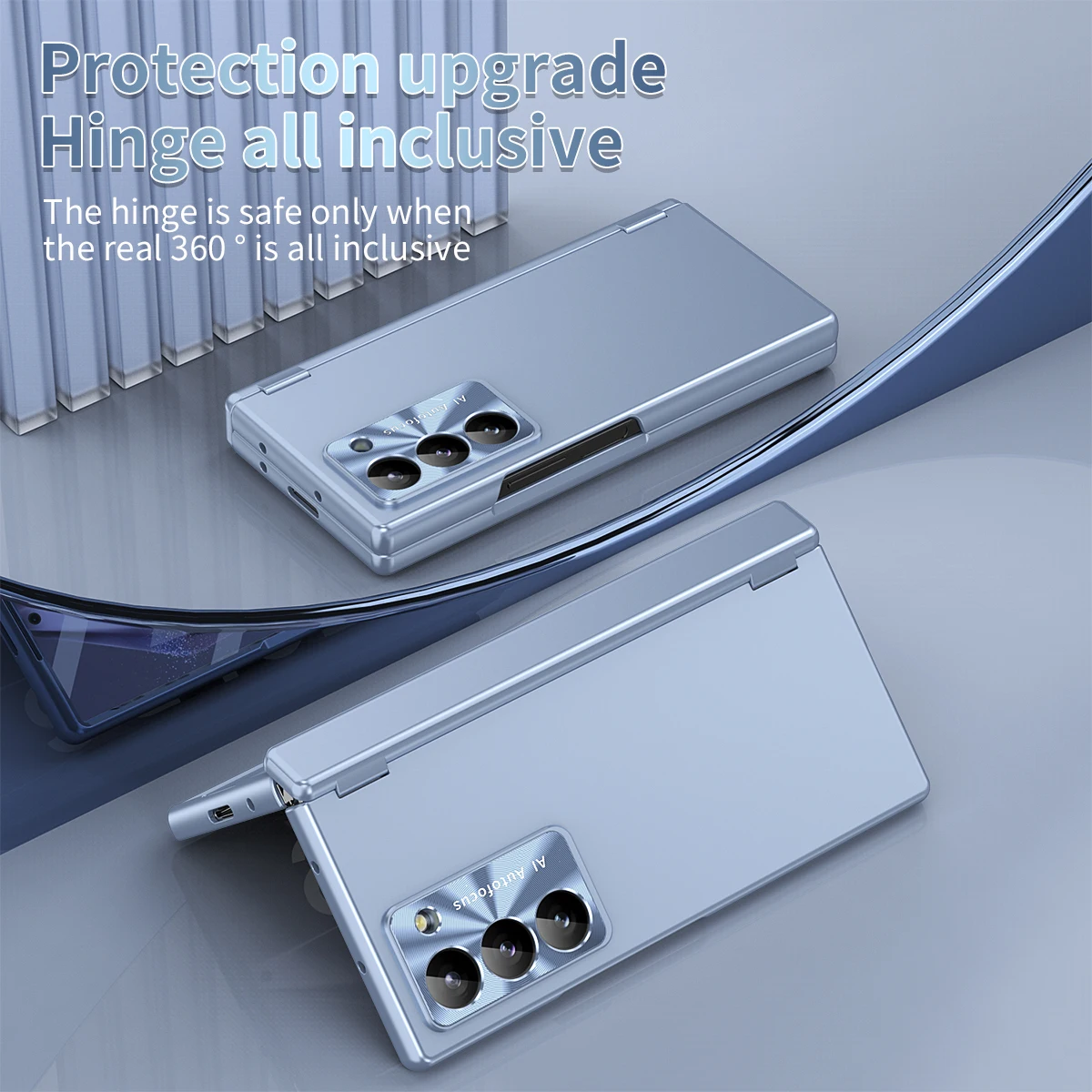 With Touch Pen For Samsung Galaxy Z Fold 6 5 4 3 Case Hinge Magnetic Shockproof Screen Protector Tempered Film Folding Cover