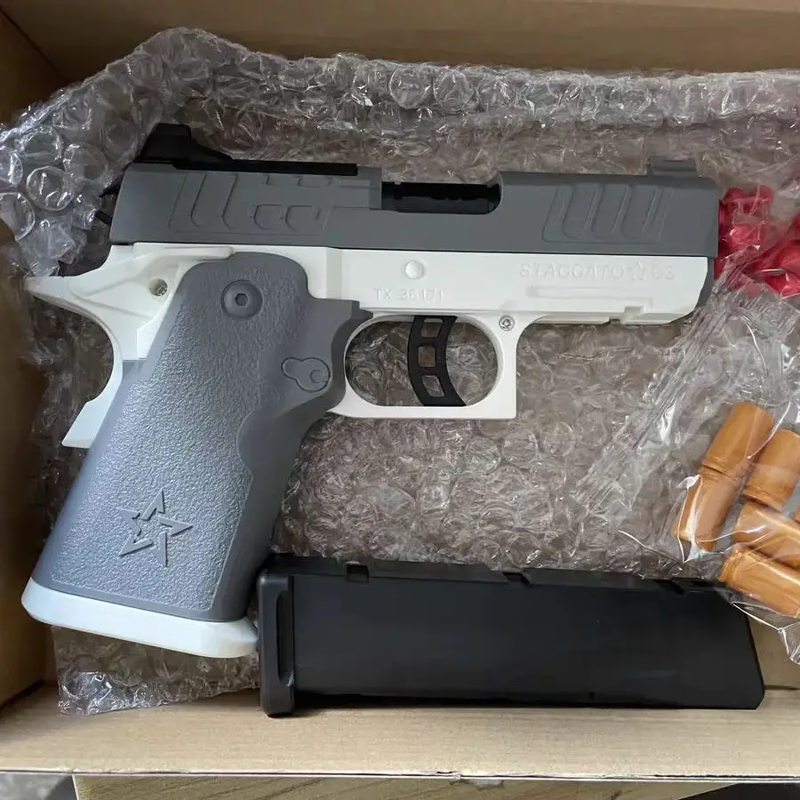 Pistola de brinquedo de bala macia de disparo contínuo, lançador de airsoft, esportes ao ar livre, jogo cs, jogo de tiro para crianças, presente