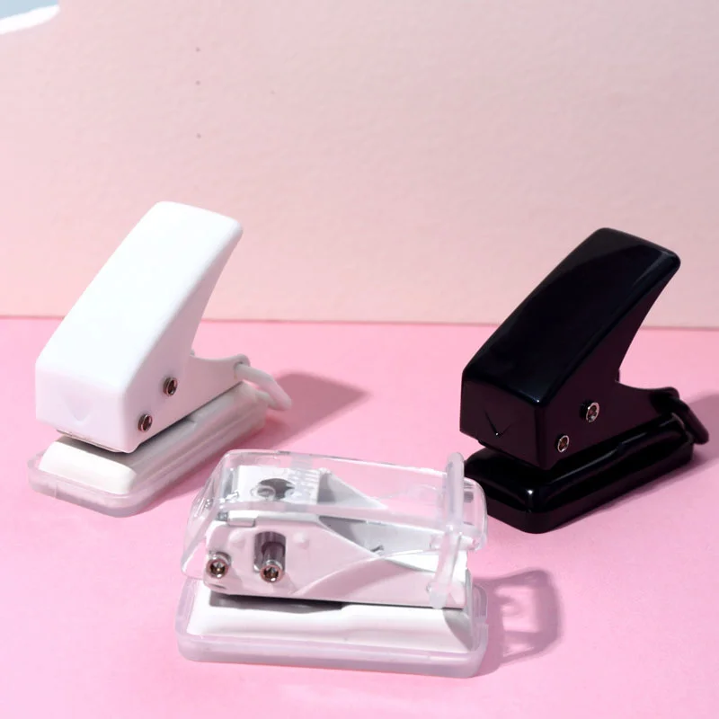 Mini Hole Punch Comes With Lock Durable Student Stationery Compact Size 40g Hole Punch Binding Stationery Single Hole Punch