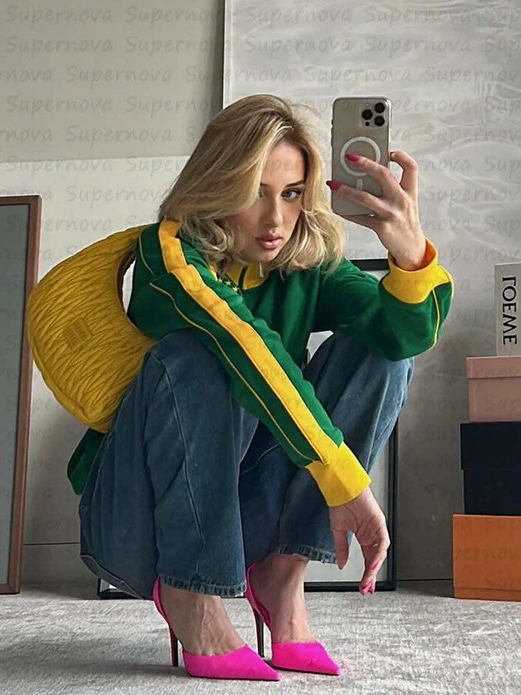 Brésil esthétique Zip Up Hoodies des années 2000 rétro Grunge Mall Goth veste manteau Y2K Vintage Slim Sweatshirts lettre broderie graphique
