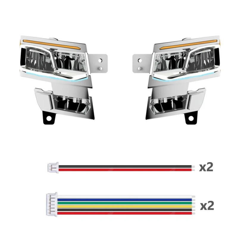 770S LED 5V Headlight Lighting System Lamp for 1/14 Tamiya RC Truck SCANIA Scania 770S 8X4 56368 56371 Nooxion MFC-03 M24 Car