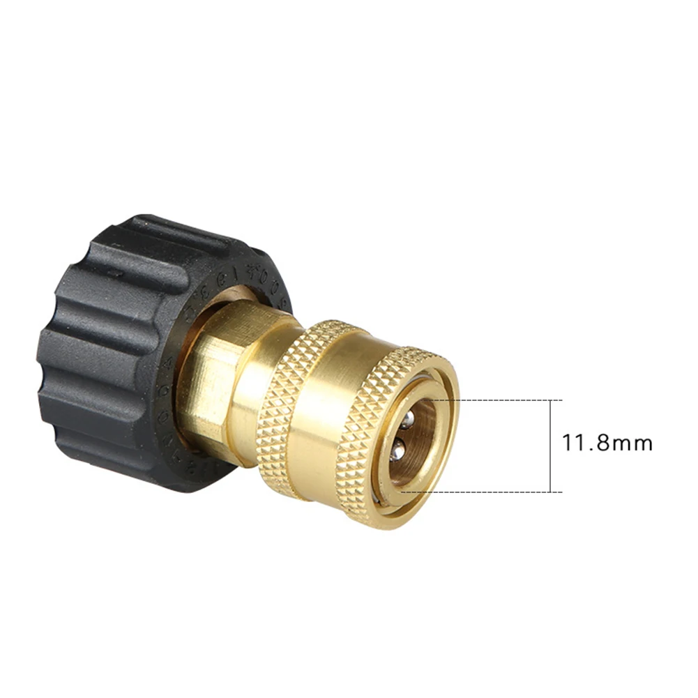 M22  Male To 1/4" Quick Connector Adapter High Pressure Washer Spray Hose Pump Cleaning Tools Garden Accessories Replacement