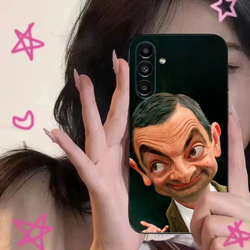 Funny Mr B- BeanS   Phone Case For Samsung S24,S21,S22,S23,S30,Ultra,S20,Plus,Fe,Lite,Note,10,9,5G Black Soft Cover