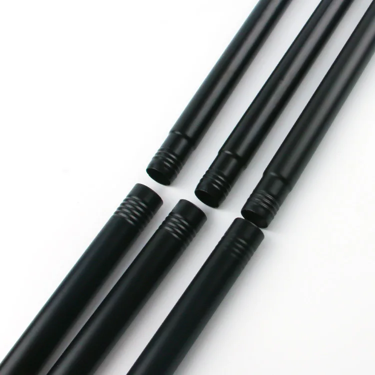 Export Curtain Rod Shrinkage Twist Electroplating Spray Roman Rod 400mm Splicing Threaded Curtain Rod