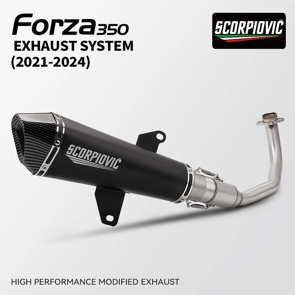

FORZA350 ADV350 NSS350 модифицированная полная выхлопная система, глушитель 60 мм на 2021-2024 годы