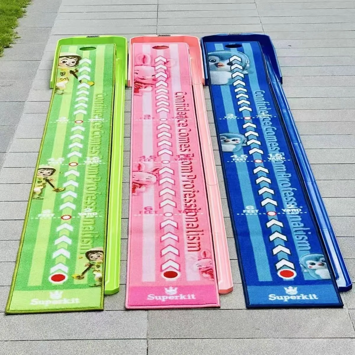 Indoor Golf Putting Practice Mat, Essential Putting Training Gear for Kids & Teenagers, Perfect Gift Choice