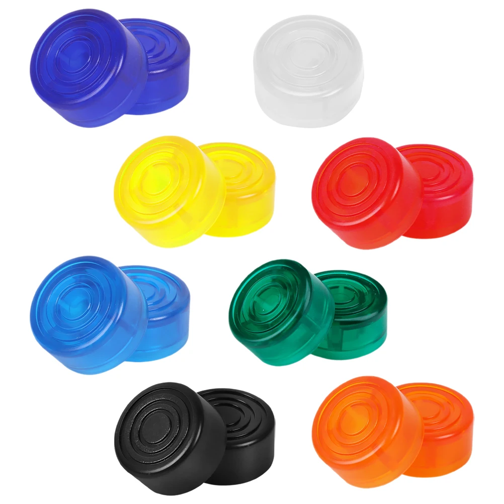 

15pcs Electric Guitar Foot Nail Caps Durable Abs Enhanced Contact Bright Colors Easy Install Compact Portable Pedal Board
