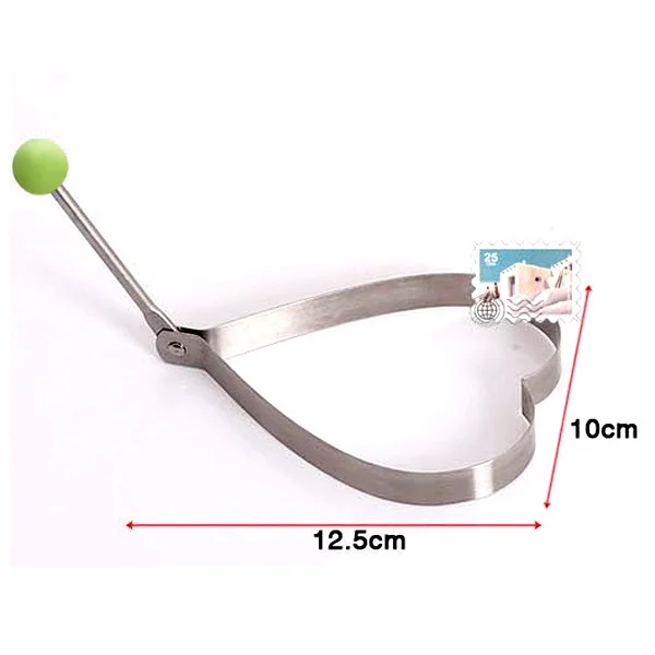 

4pcs Stainless Steel Egg Frying Molds Set Silver Multi Shape Pancake Molding Tools Heart Round Star Flower Sandwich