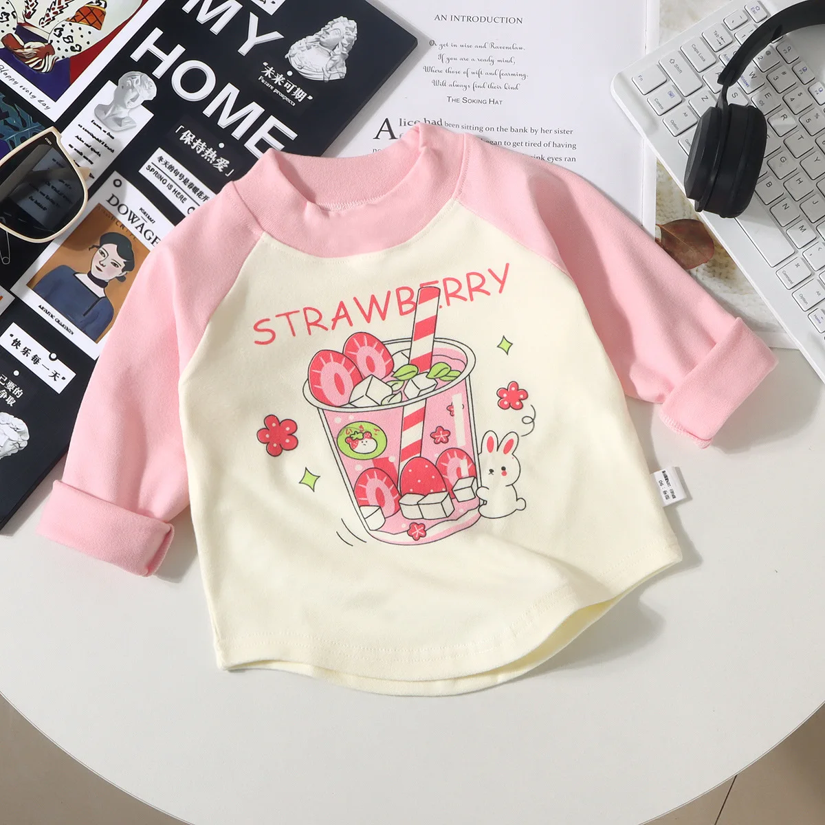 Children\'s Undershirt  Autumn Baby New Boy Cartoon Top Girl Baby Long Sleeve Children\'s Clothes Wram T-shirt Tees Dropshipping