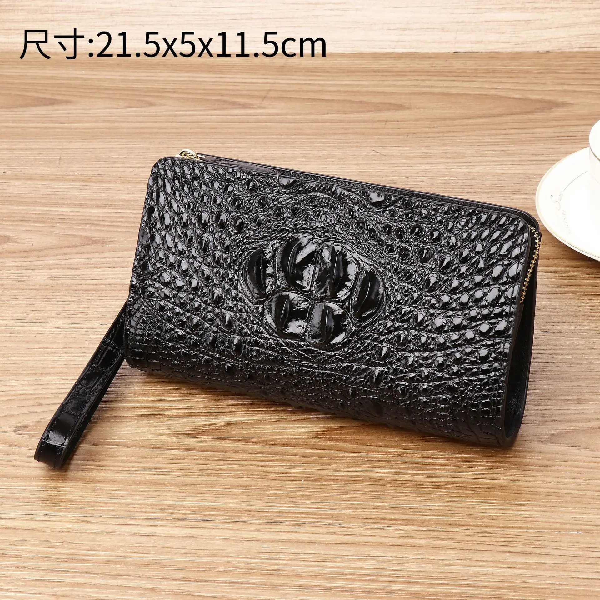 

New Crocodile Bone Pattern Men's Long Wallet Female Large Capacity Multi Card Handbag Phone Bags Coin Purses Purse Men Wallets