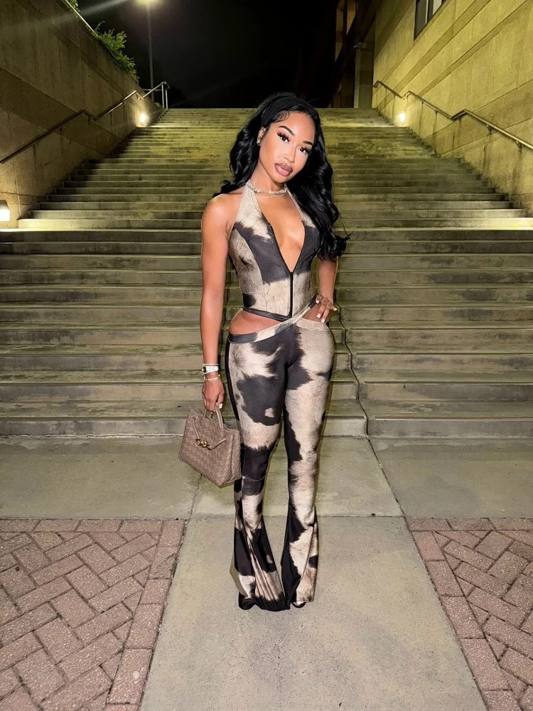 

Женские комбинезоны Wmstar оптом: Новинка, модный сексуальный комбинезон с V-образным вырезом, без воротника, без рукавов, с открытым передом, цельный, с брюками в комплекте