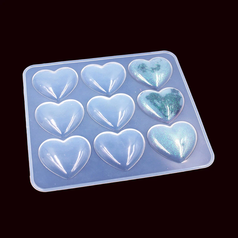 Love Heart Silicone Mold Jewelry Making DIY Tool UV Epoxy Resin Molds Dried Flower Resin Decorative Crafts