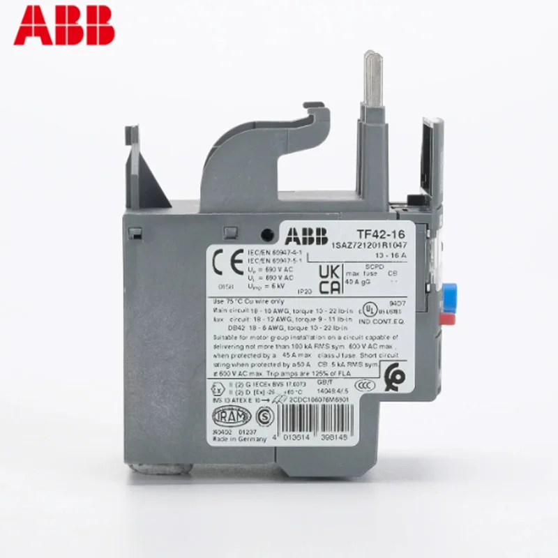 1SAZ721201 ABB thermal overload relay TF42 overload protection TF42-2.3-7.6-10-16 Suitable for AF09~AF38 contactors