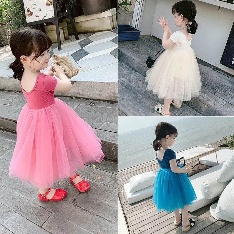 Abiti estivi da bambina 2024nuova gonna in Tulle Pettiskirt bambina