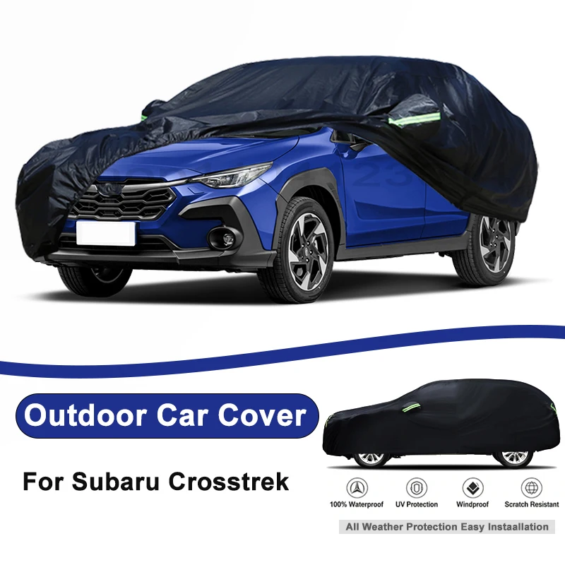 

Outdoor Full Car Cover For Subaru Crosstrek with Reflective Strips Waterproof Snowproof Dustproof UV Protection Auto Accessory