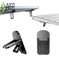 A16R-2Pcs Portable Laptop Stand Computer Riser Lift Self-Adhesive Foldable Invisible Notebook Adjustable Height Stand