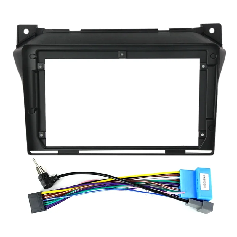 For Suzuki Alto 2009-2016 9inch Car Radio Panel Kit Power Cable Car Accessories Central Control Multimedia Bezel Frame Panel