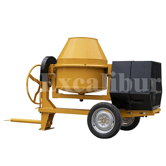 Concrete 500L Mixer Excalibur SM-500 Concrete Mixer with Four Wheels