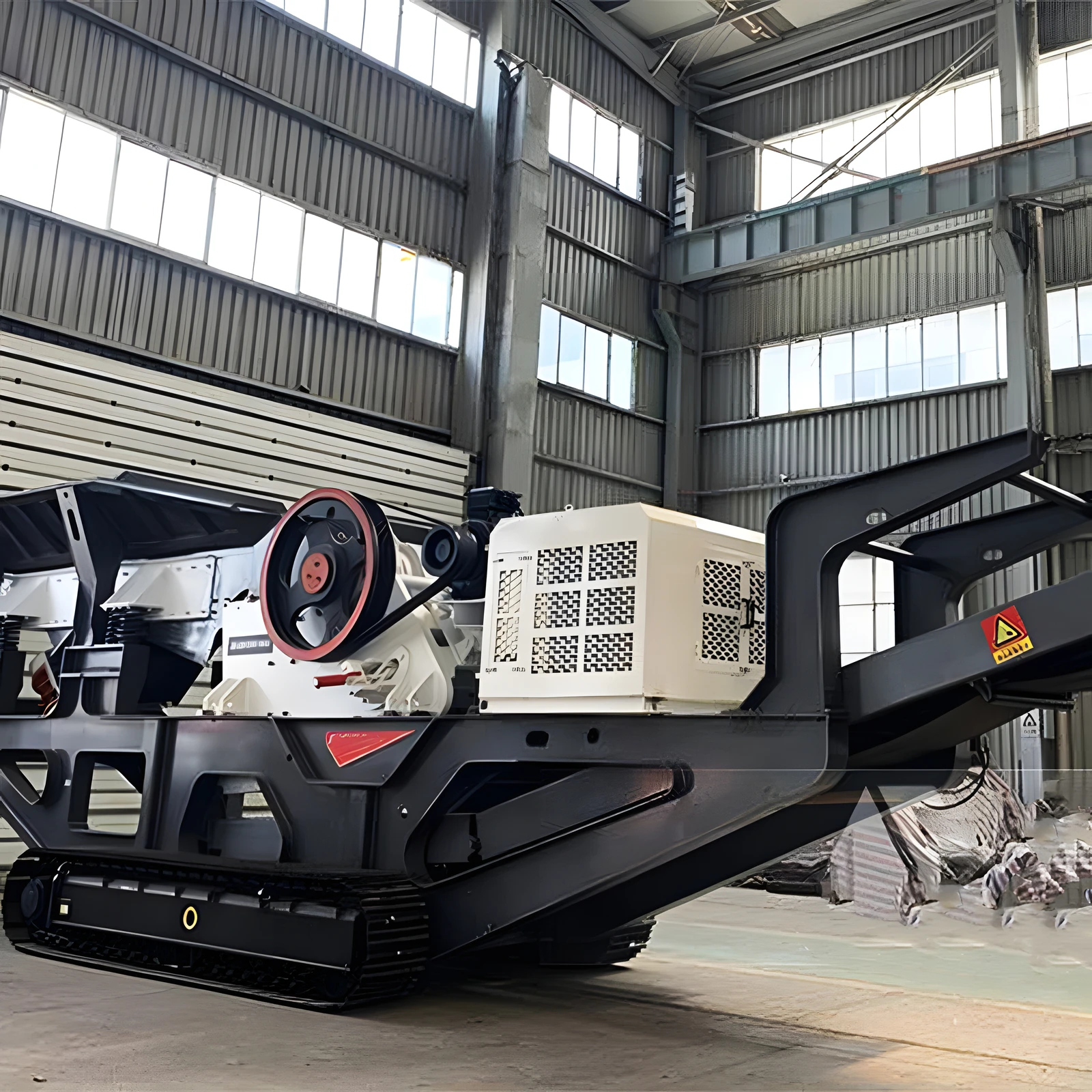 100Ton Nieuwe Mobiele DOOS Crusher Station Band Crusher Stone Line Box Hamer Crusher voor Bouwplaats Sloop en Recycling